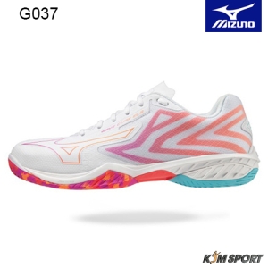 Giày Cầu Lông Mizuno Wave Claw EL 2 - Trắng Hồng Chính Hãng