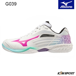 Giày Cầu Lông Mizuno Wave Claw 2 Trắng Hồng Chính Hãng