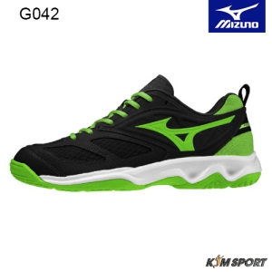 Giày Cầu Lông Mizuno Dynablitz Đen Xanh Chuối Chính Hãng